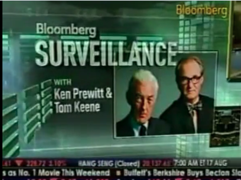 Bloomberg Surveillance Features Lloyd Chapman 8-17-2009